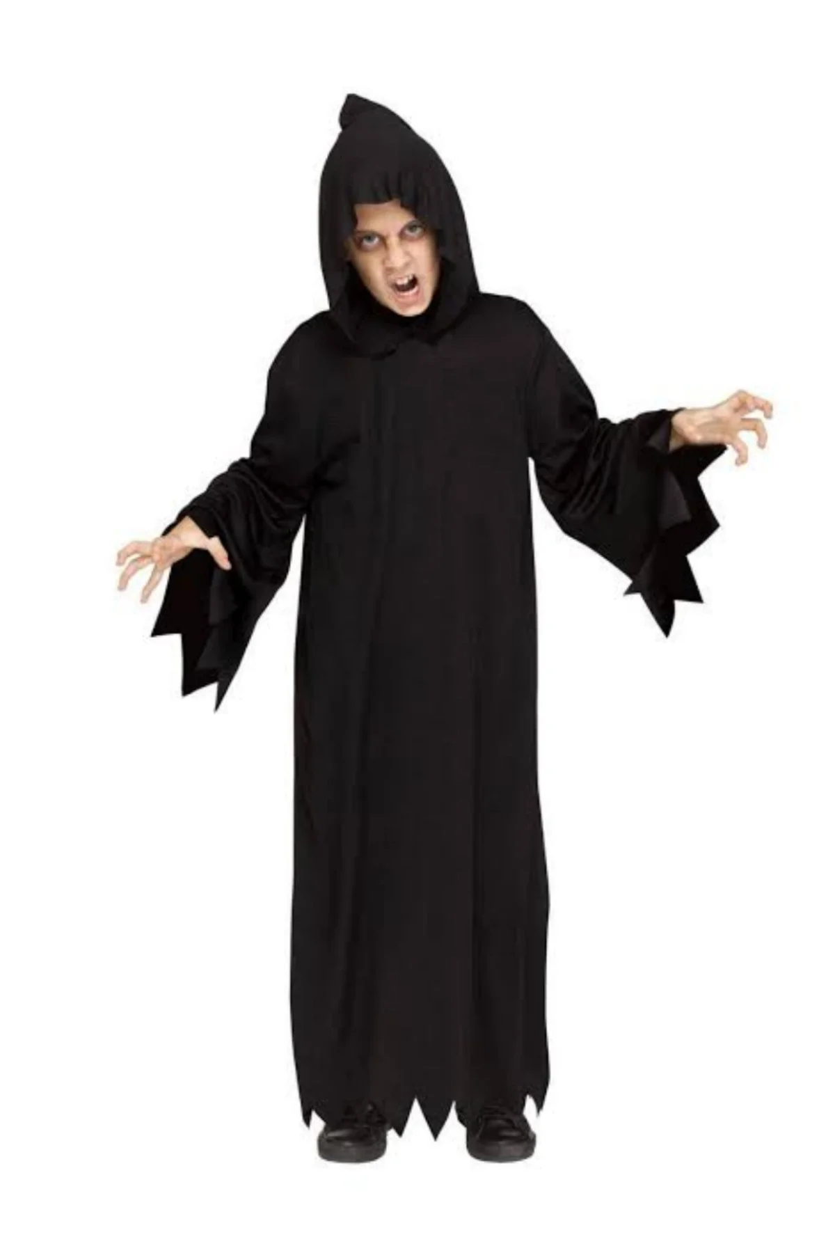 Siyah Hayalet Kostümü - Kız Erkek Çocuk Uyumlu Halloween Kostümü Siyah Hayalet Kostümü - Kız Erkek Çocuk Uyumlu Halloween Kostümü