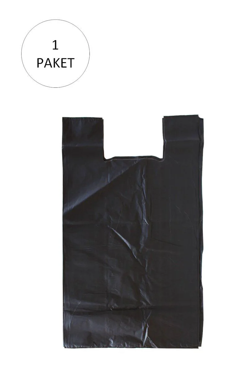 Siyah Hışır Atlet Poşet Mini Boy 22x31 cm - 500 Adet Paket Siyah Hışır Atlet Poşet Mini Boy 22x31 cm - 500 Adet Paket