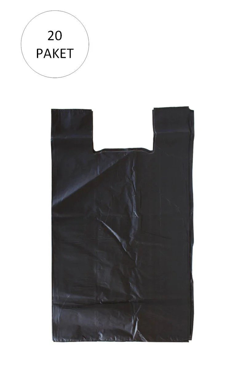Siyah Hışır Atlet Poşet Mini Boy 22x31 cm – 10.000 Adet Ekonomik Poşet Fiyatı, Yorumları ve Özellikleri