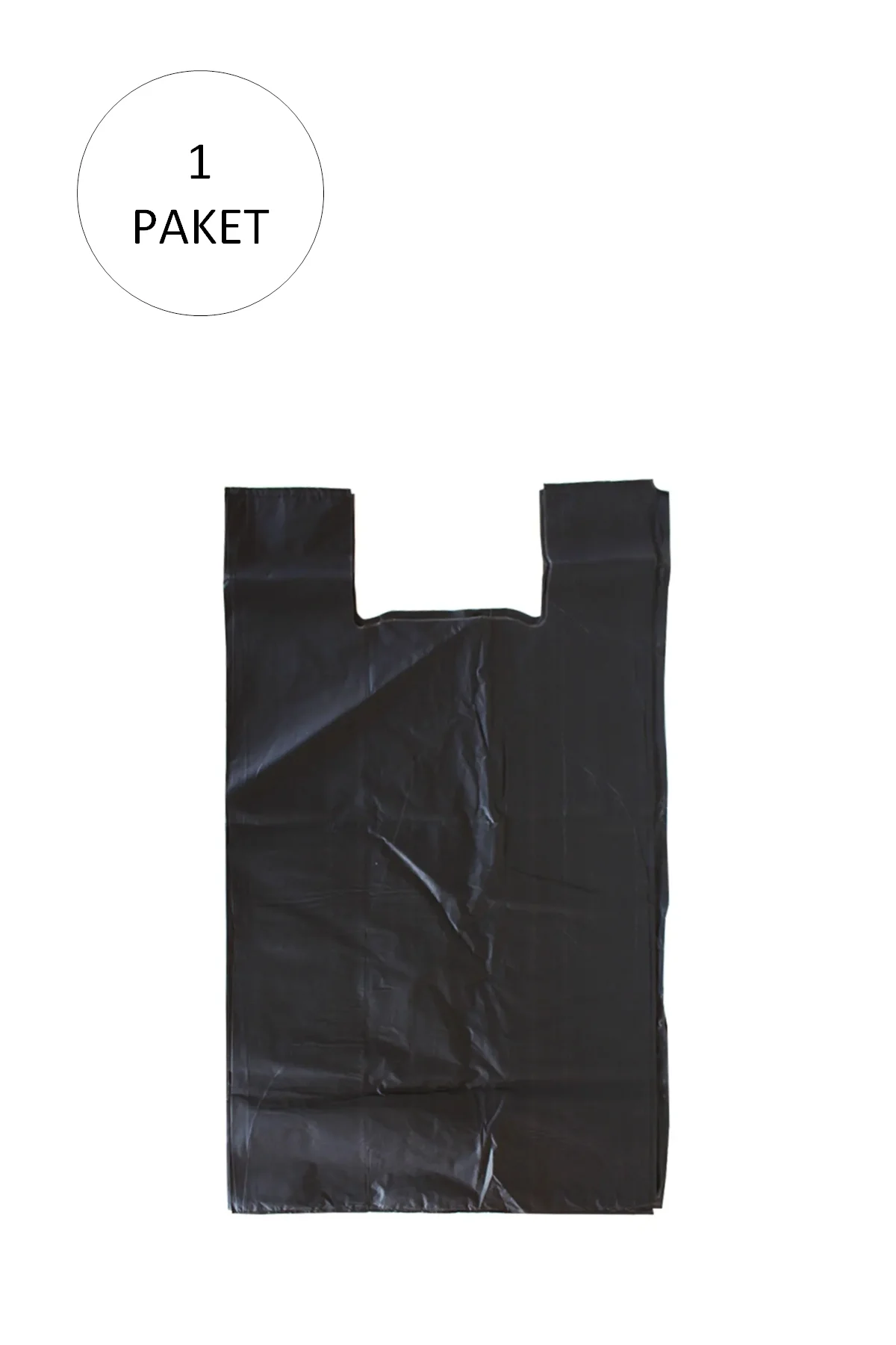 Siyah Hışır Atlet Poşet Mini Boy 22x31 cm 1 Paket Takriben 500 Ad