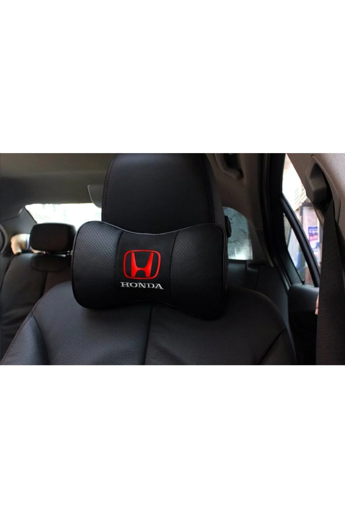 Siyah Honda Logolu Nakışlı Boyun Yastığı 2 Adet Siyah Honda Logolu Nakışlı Boyun Yastığı 2 Adet