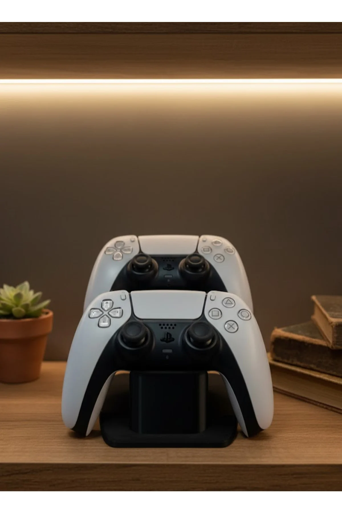 Siyah İkili Gamepad Tutucu 7X18 Cm Oyun Aksesuarı