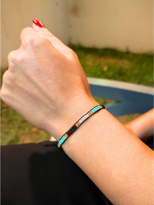 Tükkan Accessories Siyah İp Karişik Renkli Boncuk Miyuki Bileklik Makrome Örgü Asans Tükkan Accessories Siyah İp Karişik Renkli Boncuk Miyuki Bileklik Makrome Örgü Asans