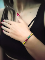 Tükkan Accessories Siyah İp Renkli Boncuk Miyuki Bileklik Makrome Örgü Asansör Bilek Tükkan Accessories Siyah İp Renkli Boncuk Miyuki Bileklik Makrome Örgü Asansör Bilek