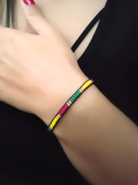 Tükkan Accessories Siyah İp Renkli Boncuk Miyuki Bileklik Makrome Örgü Asansör Bilek Tükkan Accessories Siyah İp Renkli Boncuk Miyuki Bileklik Makrome Örgü Asansör Bilek