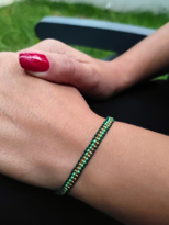 Tükkan Accessories Siyah İp Yeşil Boncuk Miyuki Bileklik Makrome Örgü Asansör Bilekl Tükkan Accessories Siyah İp Yeşil Boncuk Miyuki Bileklik Makrome Örgü Asansör Bilekl