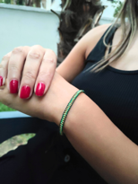 Tükkan Accessories Siyah İp Yeşil Boncuk Miyuki Bileklik Makrome Örgü Asansör Bilekl Tükkan Accessories Siyah İp Yeşil Boncuk Miyuki Bileklik Makrome Örgü Asansör Bilekl