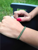 Tükkan Accessories Siyah İp Yeşil Boncuk Miyuki Bileklik Makrome Örgü Asansör Bilekl Tükkan Accessories Siyah İp Yeşil Boncuk Miyuki Bileklik Makrome Örgü Asansör Bilekl