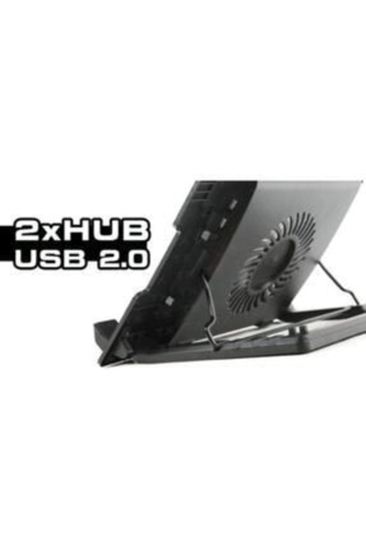 Siyah Işıklı Led Fanlı Çift Usb 2.0 Notebook Soğutucu Fan Nb339