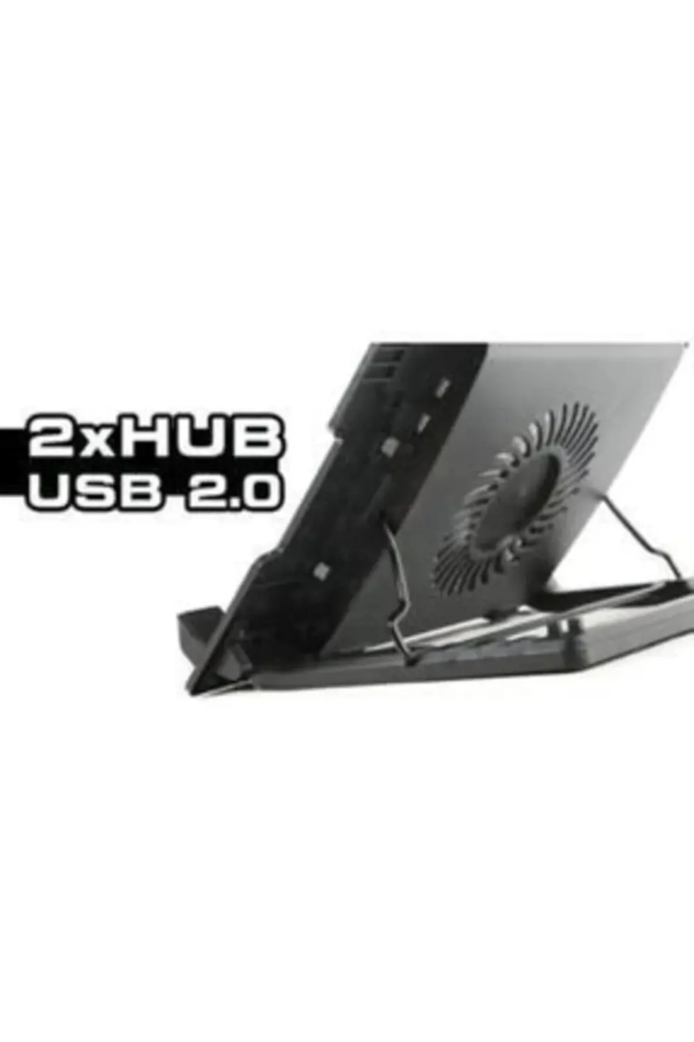 Siyah Işıklı Led Fanlı Çift Usb 2.0 Notebook Soğutucu Fan Nb339