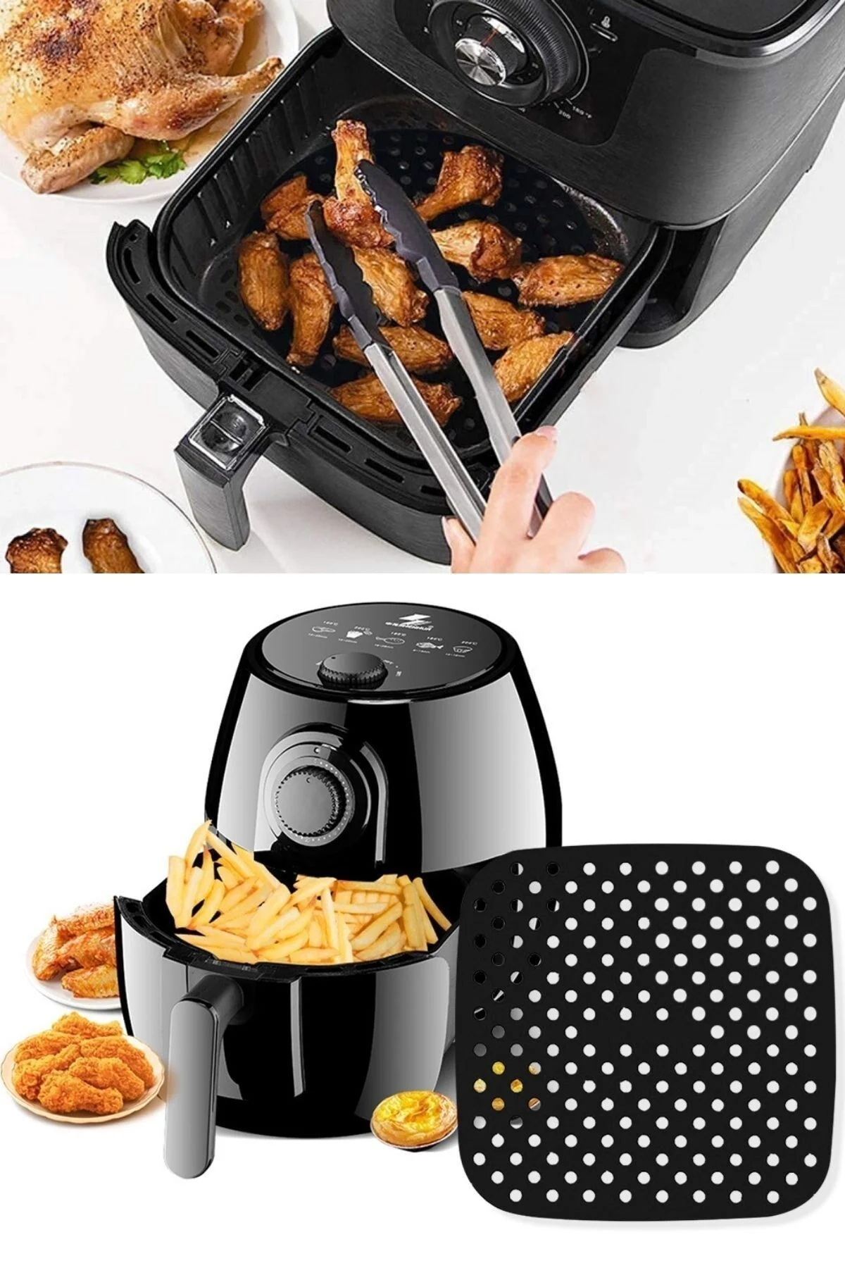 Siyah Isıya Dayanıklı Yıkanılabilir Silikon Fırın Ve Airfryer Kare Model Pişirme Matı 21,5 Cm Fiyatı, Yorumları ve Özellikleri