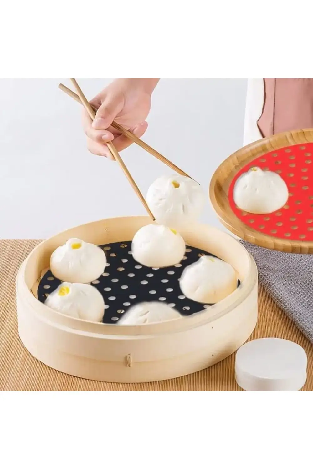 ® Siyah Isıya Dayanıklı Yıkanılabilir Silikon Fırın Ve Airfryer Y