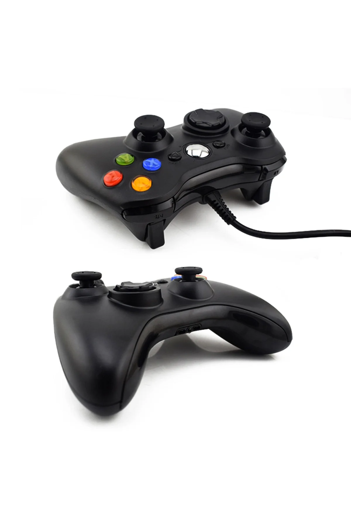 Siyah kablolu joystick PC uyumlu analog kol 1 yıl garantili Bluetooth yok - Elektronik