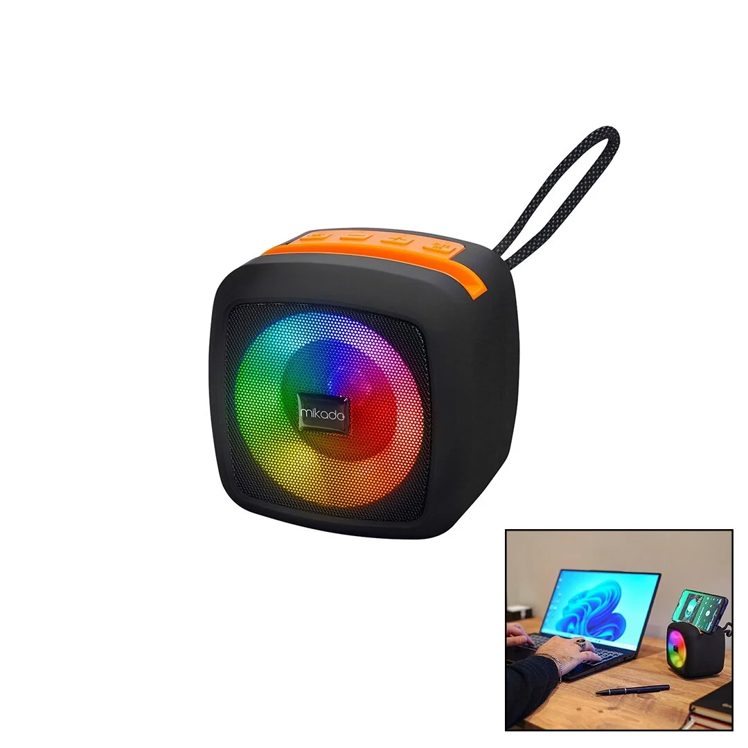 Siyah Kablosuz Hoparlör - Speaker Taşınabilir Işıklı Usb Şarjlı Bt - Tf Card 10 Mt Menzil 1200mah Pil - 5w Bx40 Fiyatı, Yorumları ve Özellikleri