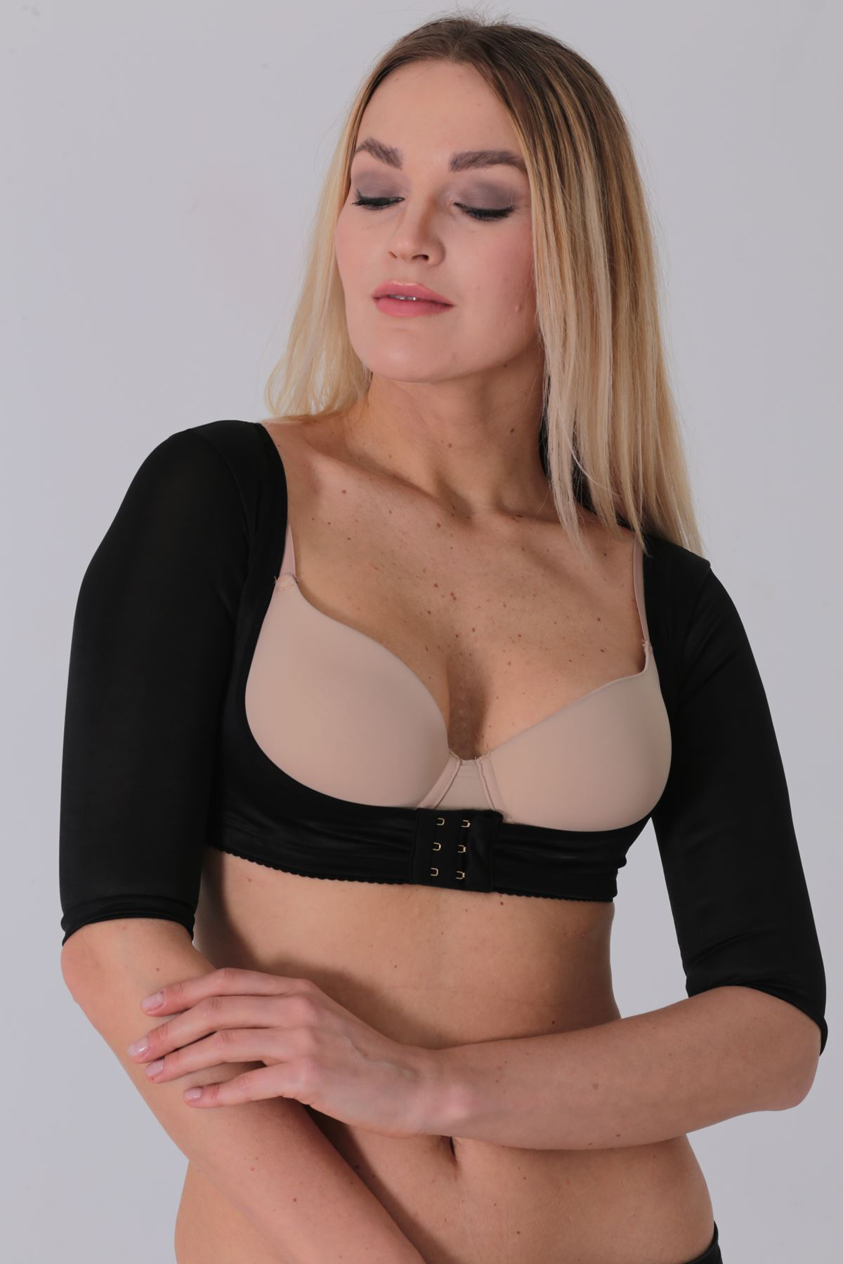 Sistina Siyah Kadın Kol Ve Sırt Toparlayıcı Korse - 796