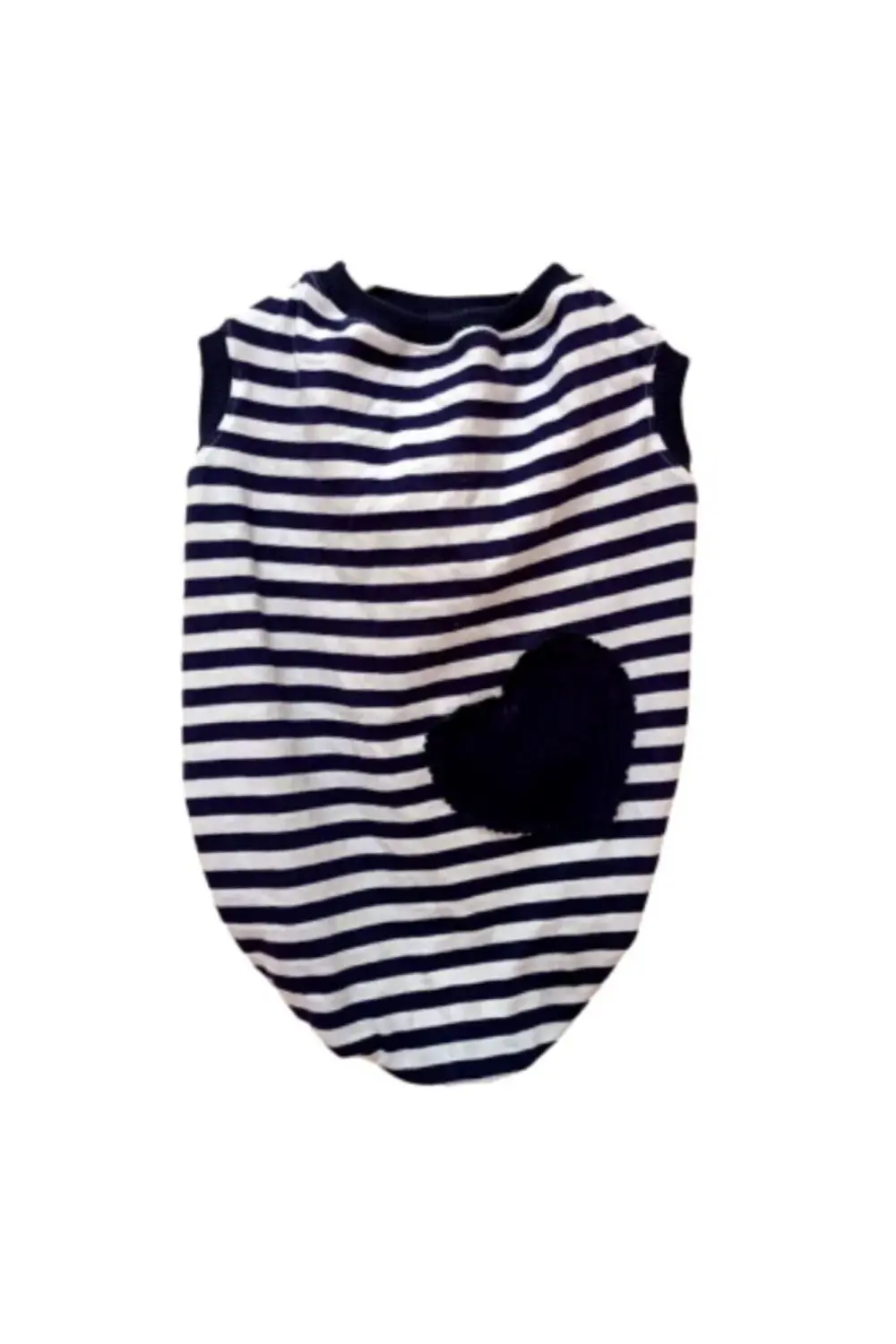 Siyah Kalpli Çizgili Kedi ve Köpek Kıyafeti Giyimi