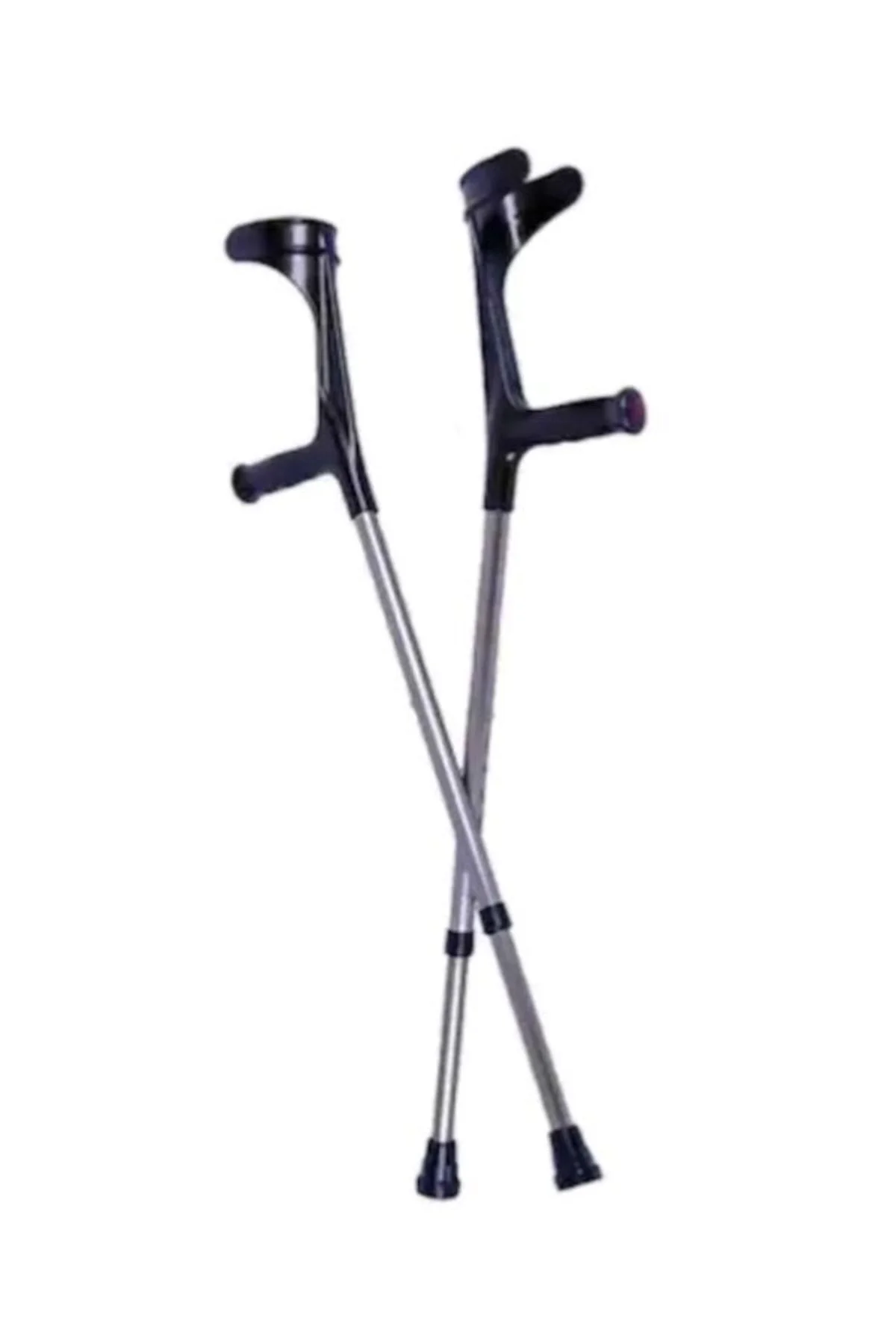 Siyah Kanedyen - Ayarlanabilir Dirsek Destekli Baston Çift (2 Ade