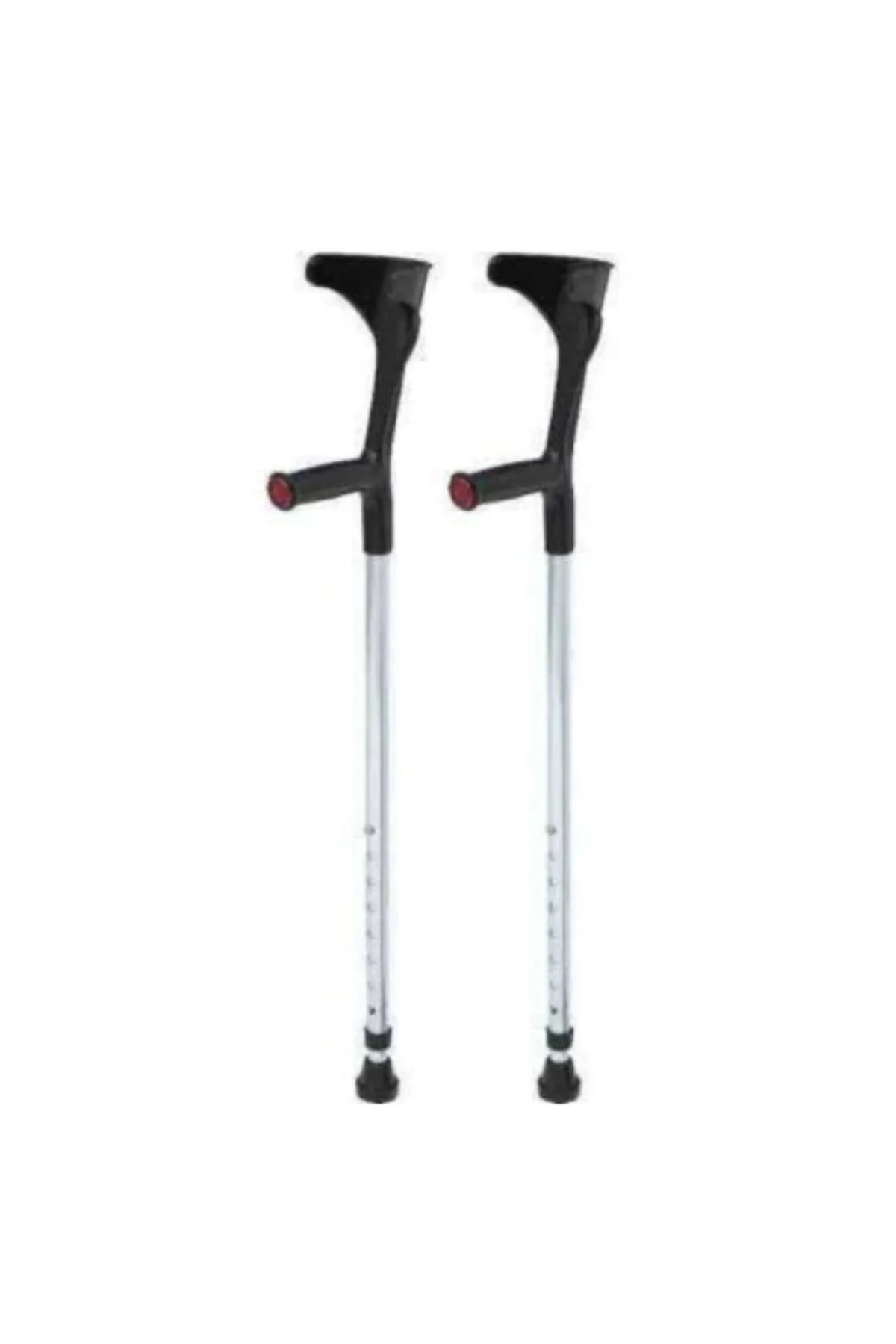 Siyah Kanedyen - Ayarlanabilir Dirsek Destekli Baston Çift (2 Ade