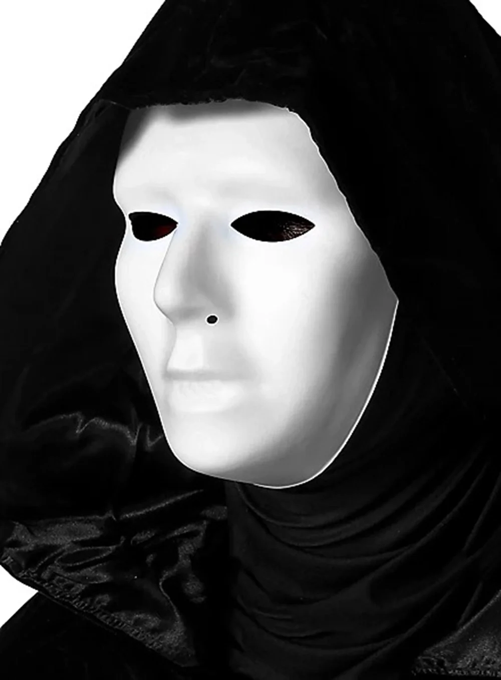 Siyah Kapüşonlu 120 Cm Pelerin Ve Beyaz Boyanabilir Tam Yüz Maske Bx40 Fiyatı, Yorumları ve Özellikleri