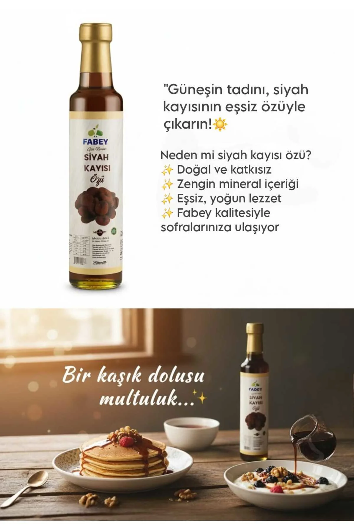 Siyah Kayısı Özü 250ml