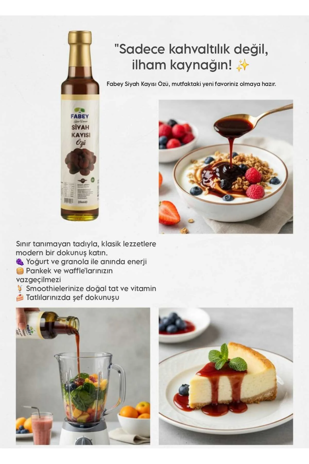 Siyah Kayısı Özü 250ml
