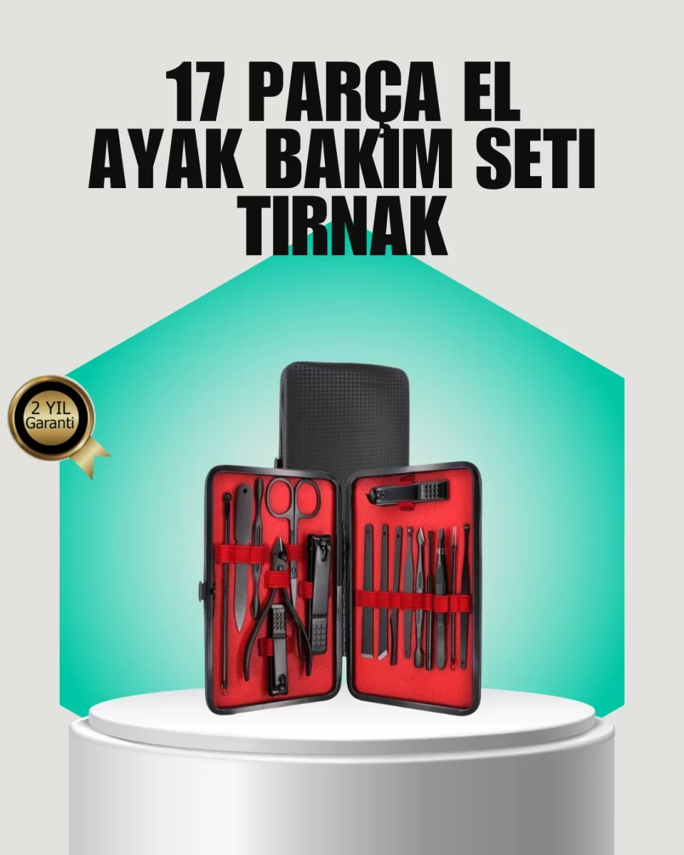 Siyah Kaymaz Teknolojili El ve Ayak Bakım Seti - Lisinya