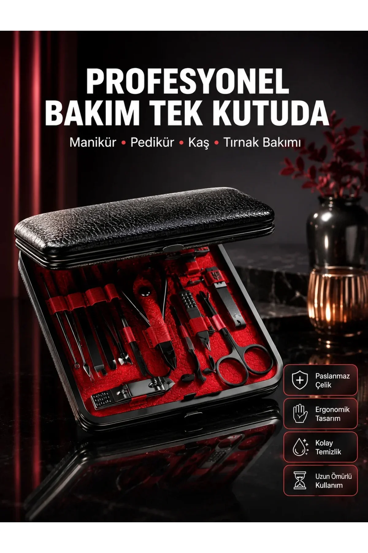 Siyah Kaymaz Teknolojili El ve Ayak Bakım Seti Yeni Nesil Siyah Kaymaz Teknolojili El ve Ayak Bakım Seti Yeni Nesil