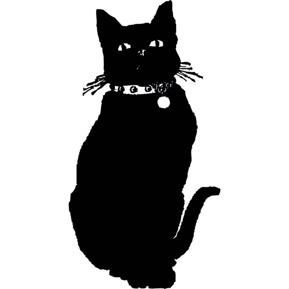 SİYAH KEDİ FOLYO STİCKER SİYAH KEDİ FOLYO STİCKER