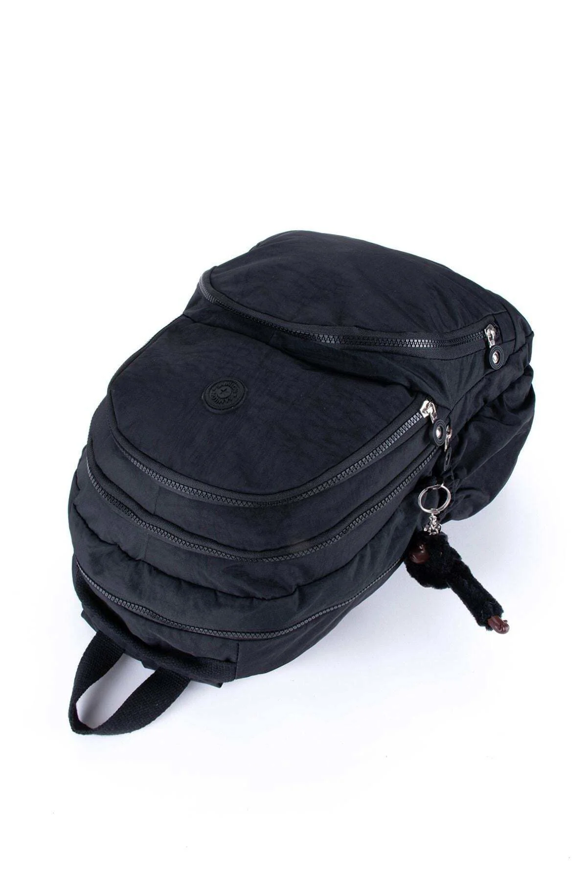 Siyah Kırinkıl Su Geçirmez Kumaş Büyük Boy Unisex Okul Sırt Çanta Siyah Kırinkıl Su Geçirmez Kumaş Büyük Boy Unisex Okul Sırt Çanta