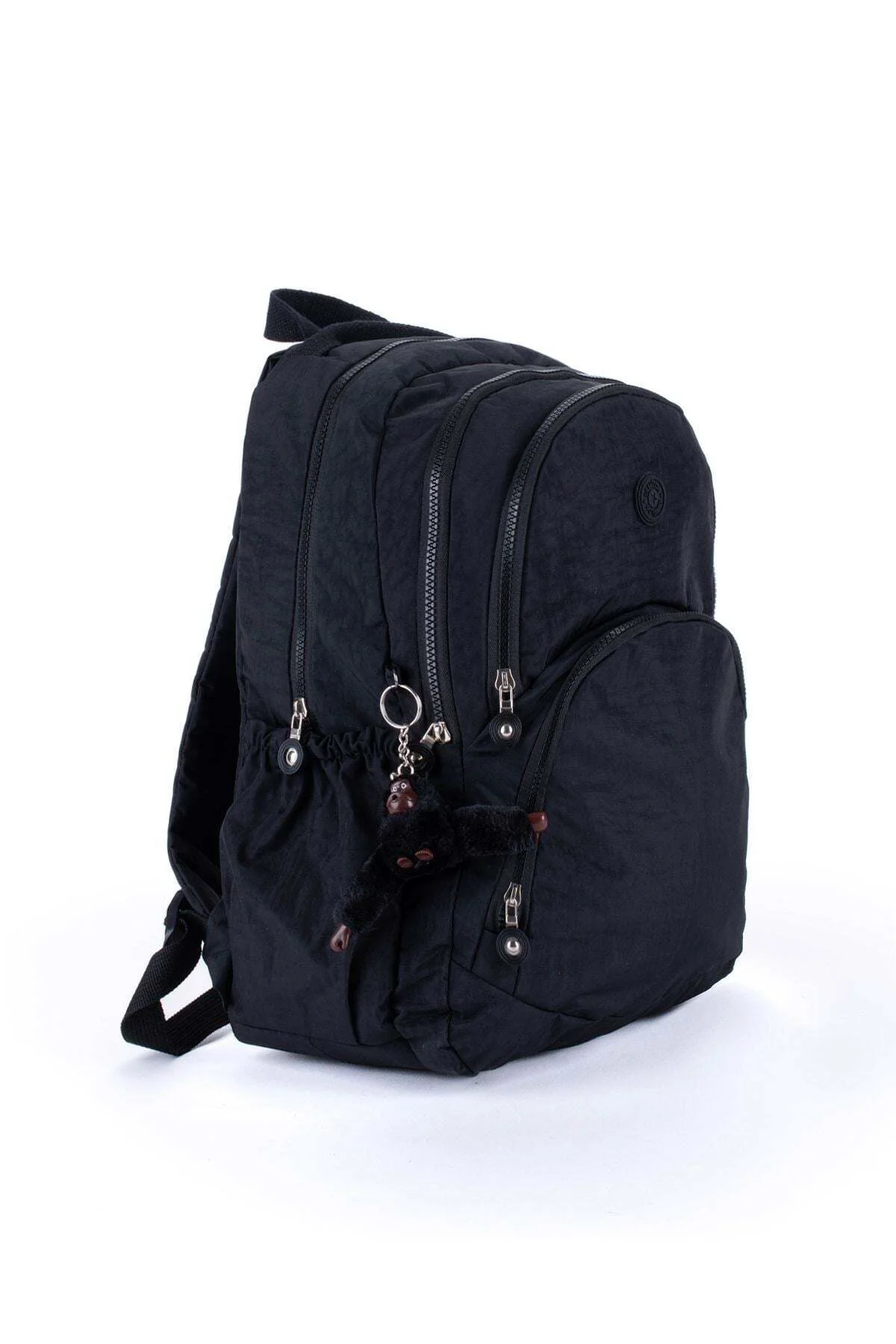 Siyah Kırinkıl Su Geçirmez Kumaş Büyük Boy Unisex Okul Sırt Çanta Siyah Kırinkıl Su Geçirmez Kumaş Büyük Boy Unisex Okul Sırt Çanta