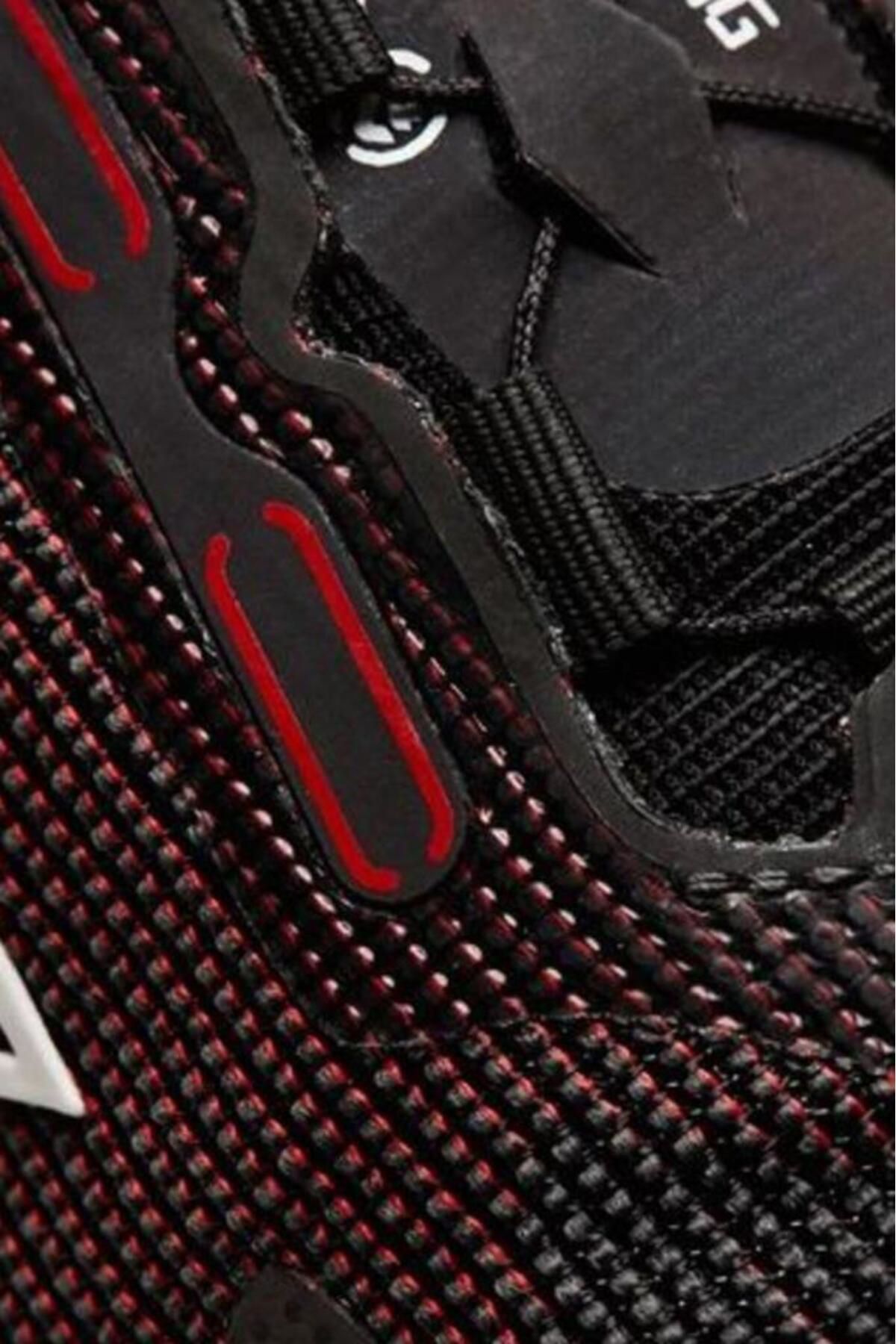 Lescon Siyah & Kırmızı Erkek Profesyonel Yürüyüş Koşu Ayakkabısı