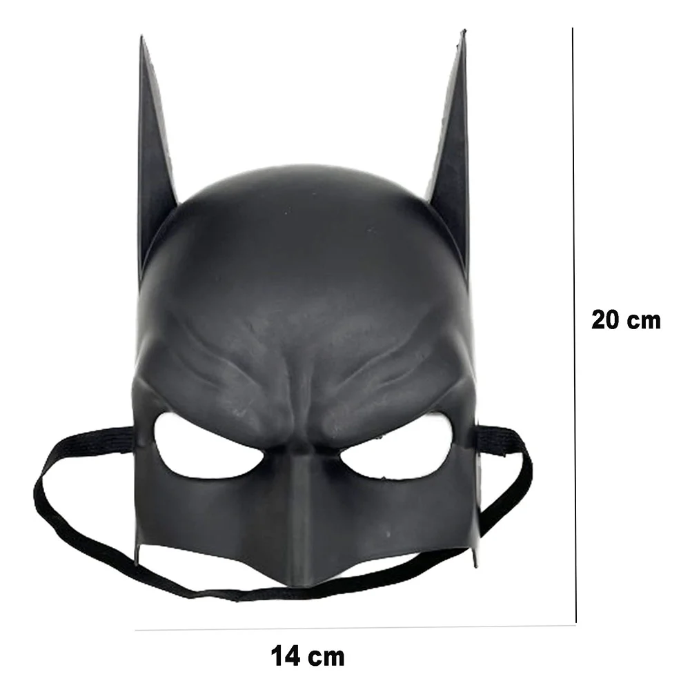 Siyah Lastikli Batman Çocuk Maskesi