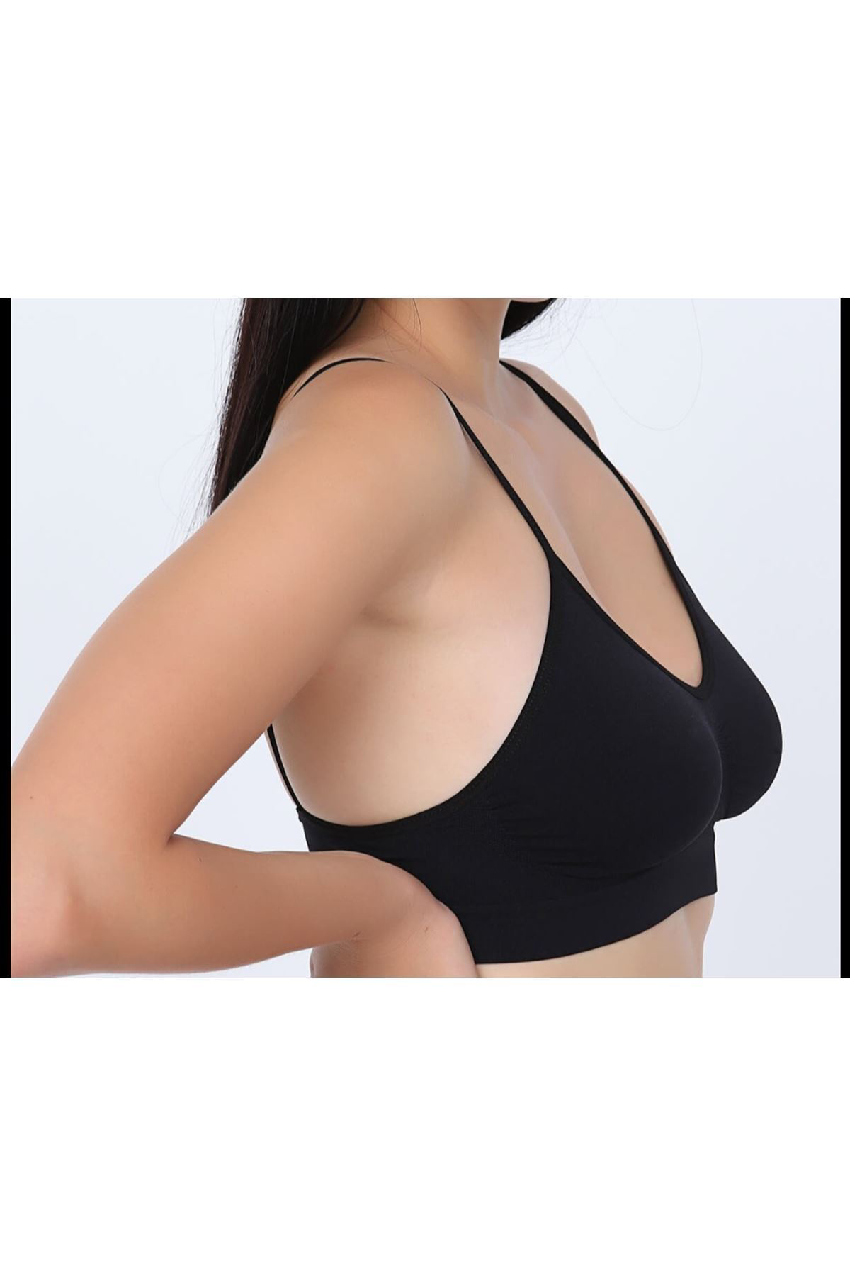 Sistina Siyah Lcralı Büstiyer Sütyen Korse - 720