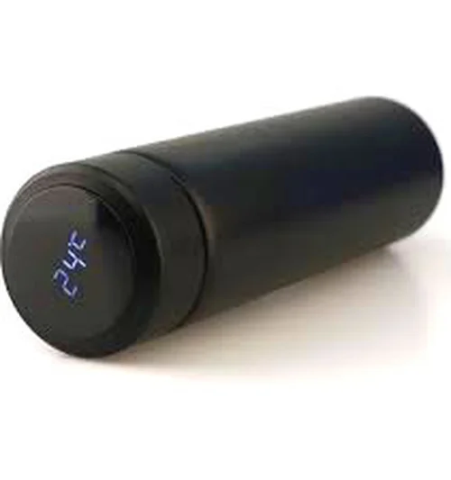 Siyah Led Dereceli Çelik Termos 500ML