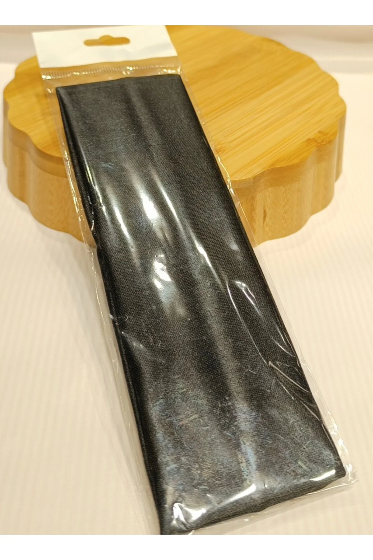 Siyah Lüks Sportif Elastik Saç Bandana