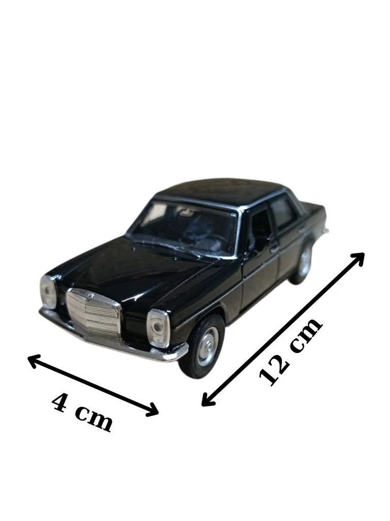 Siyah Mercedes Benz 220 Diecast Çek Bırak Model Araba