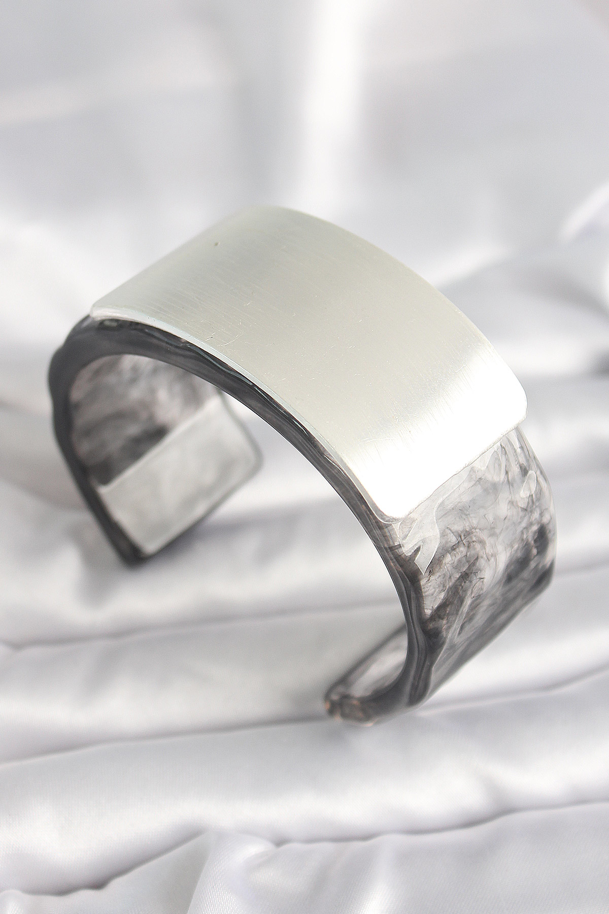 Siyah Mermer Desen Akrilik Plastik Dikdörtgen Plaka Model Vintage