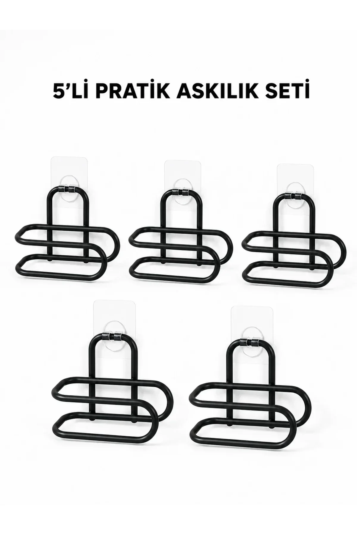 Siyah Metal WC Kağıtlık Yapışkanlı Tuvalet Kağıdı Rulo Tutucu 5 Adet Avantajlı Set Siyah Metal WC Kağıtlık Yapışkanlı Tuvalet Kağıdı Rulo Tutucu 5 Adet Avantajlı Set