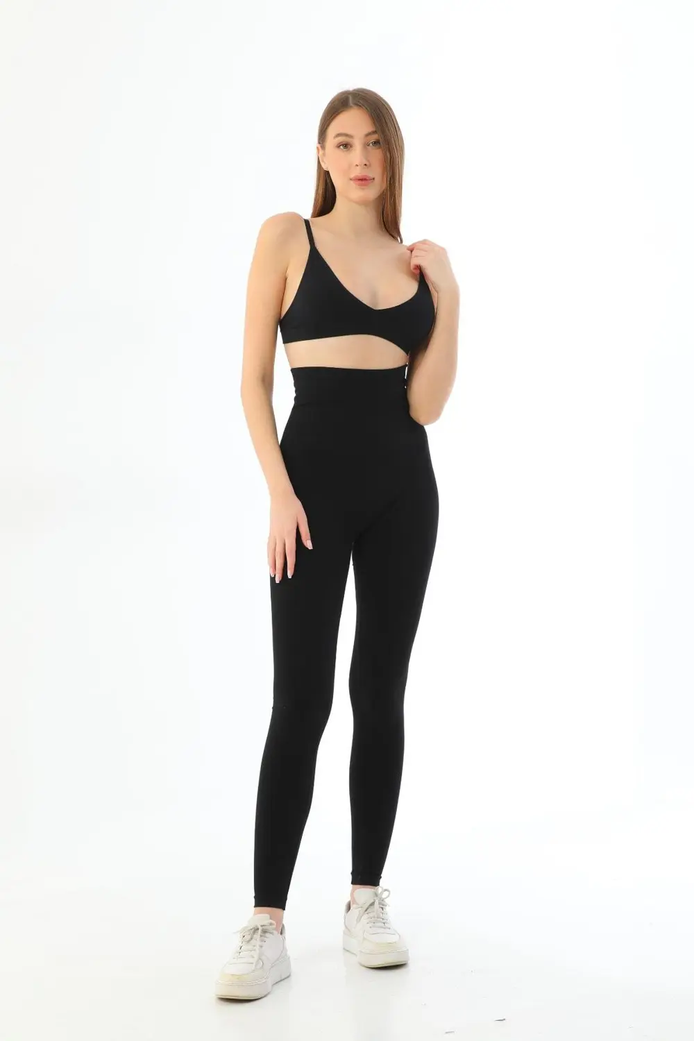 Siyah Mı 3904 Göğüs Altı Yüksek Bel Toparlayıcı Tayt