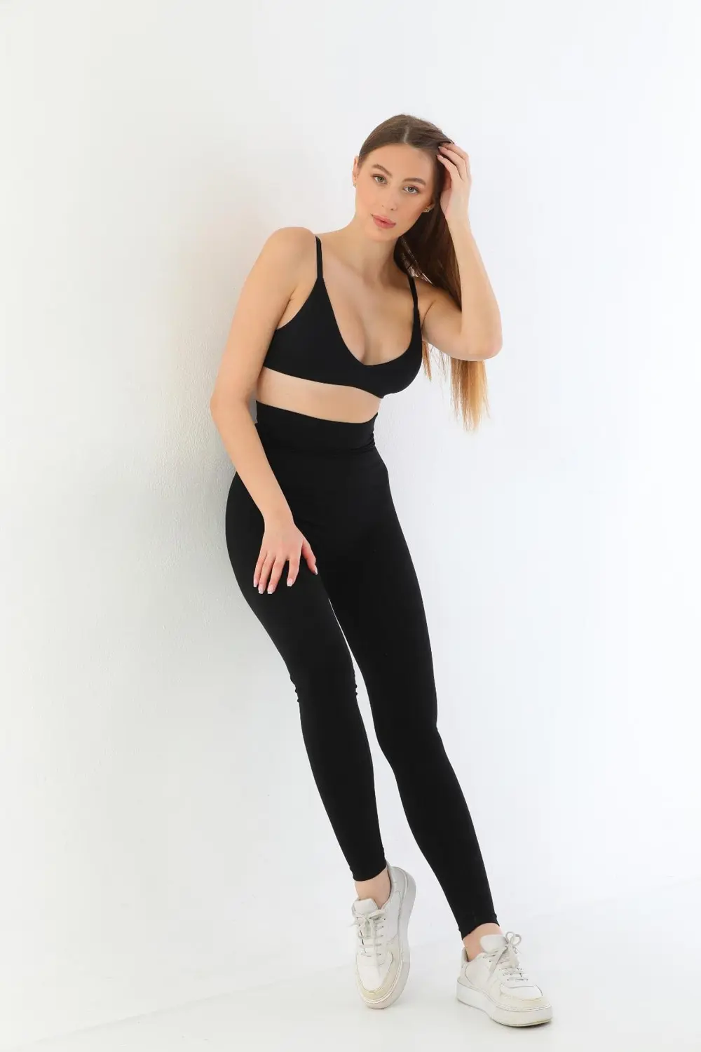 Siyah Mı 3904 Göğüs Altı Yüksek Bel Toparlayıcı Tayt