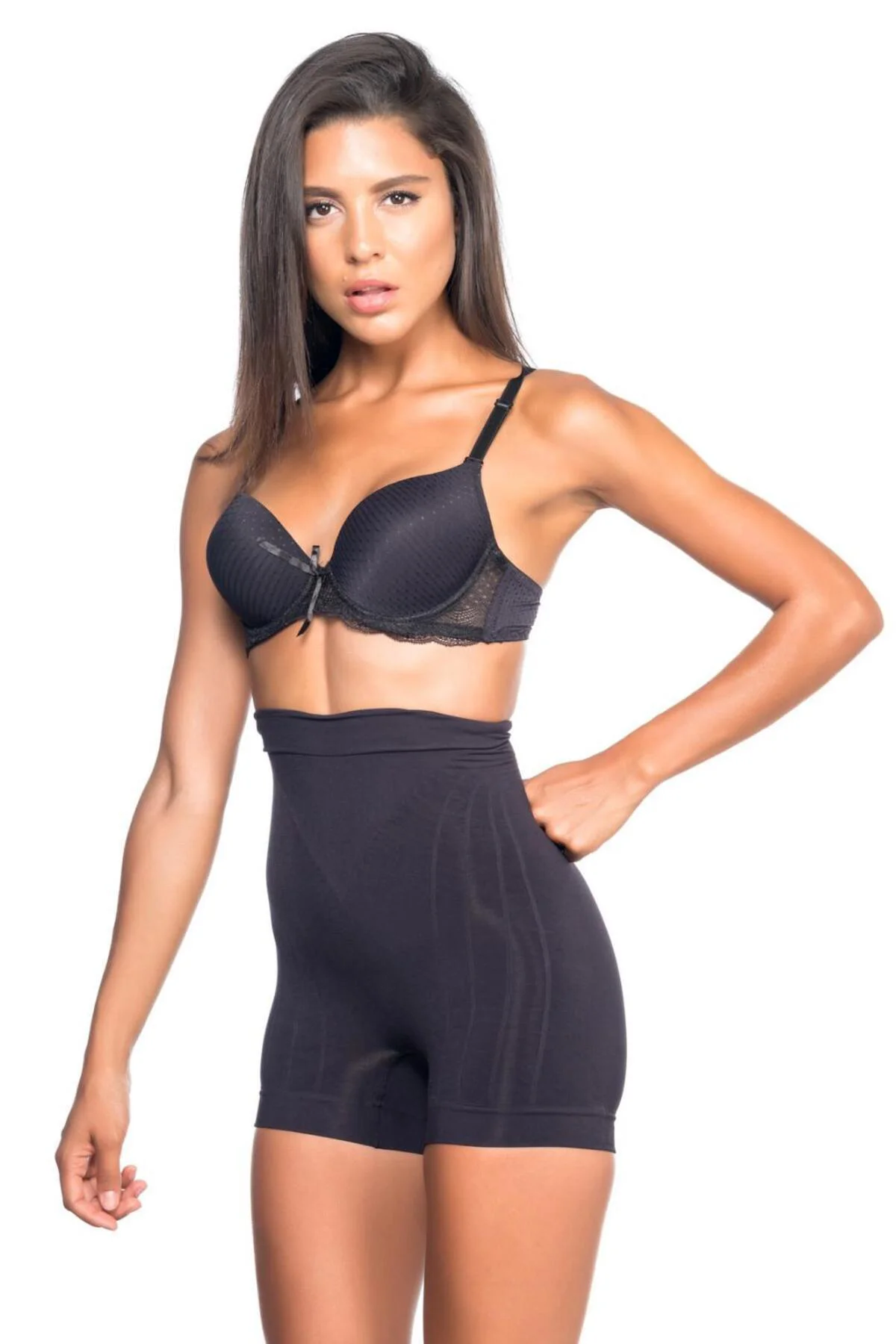 SİYAH MI 7027 Düşük Bel Boxer Korse