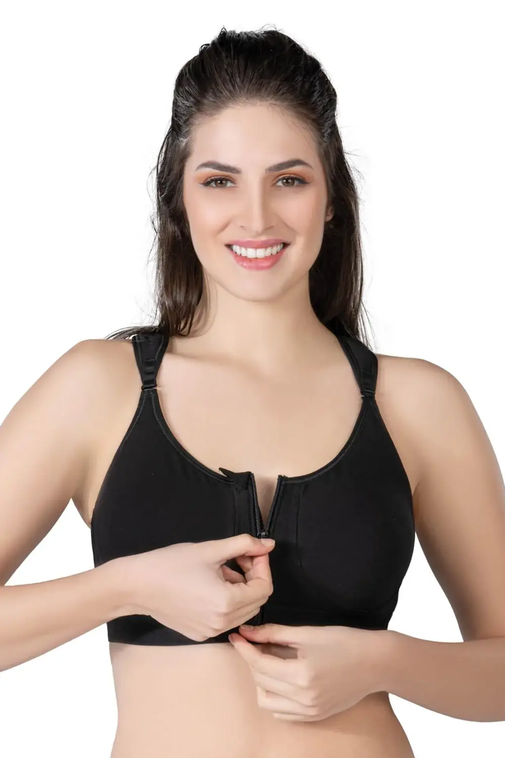 Pilelistore Siyah Mı Emay 184 B Önden Fermuarlı Sporcu Penye Sütyen Pilelistore Siyah Mı Emay 184 B Önden Fermuarlı Sporcu Penye Sütyen