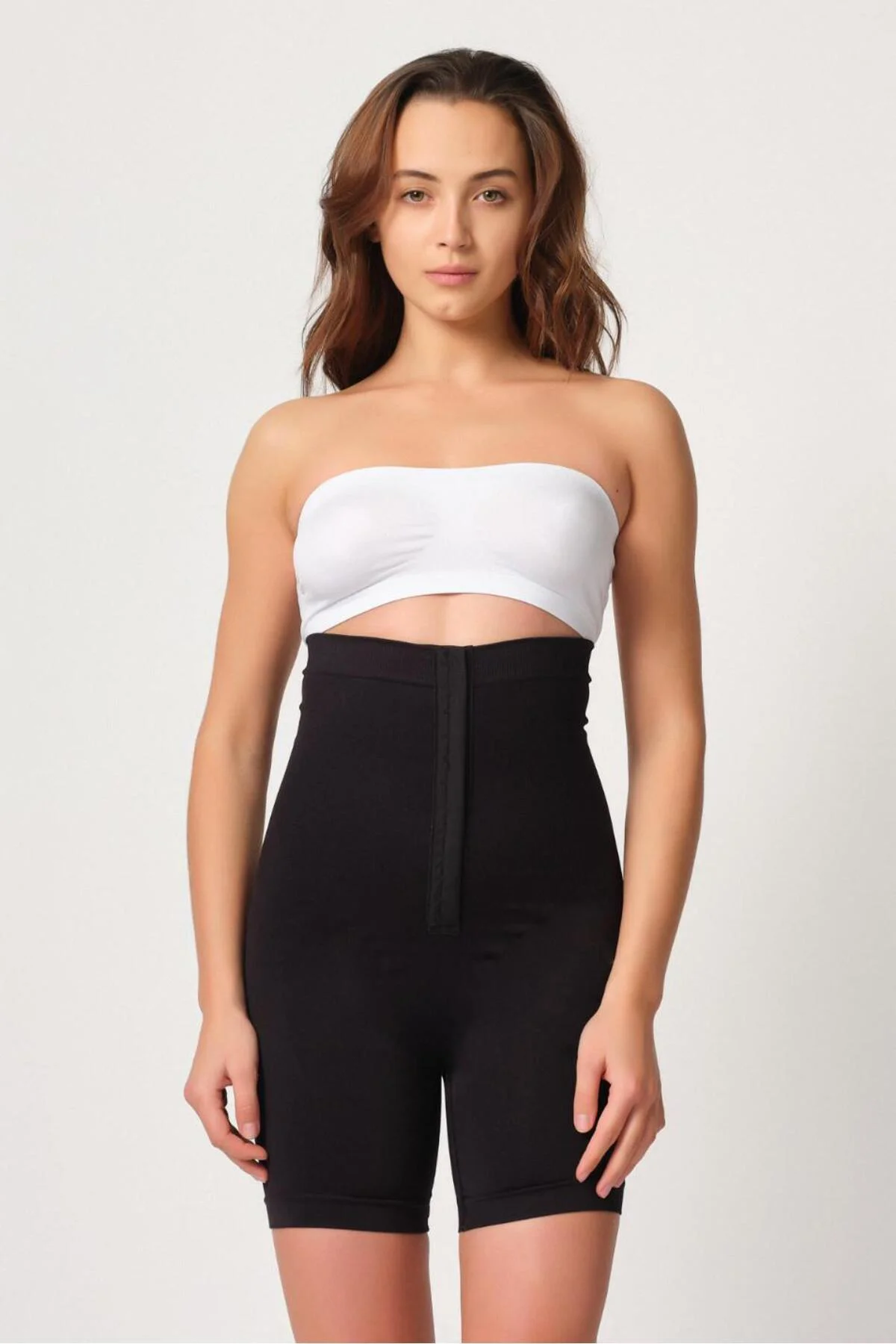 SİYAH MI Emay 2087 Önden Agraflı Paçalı Korse