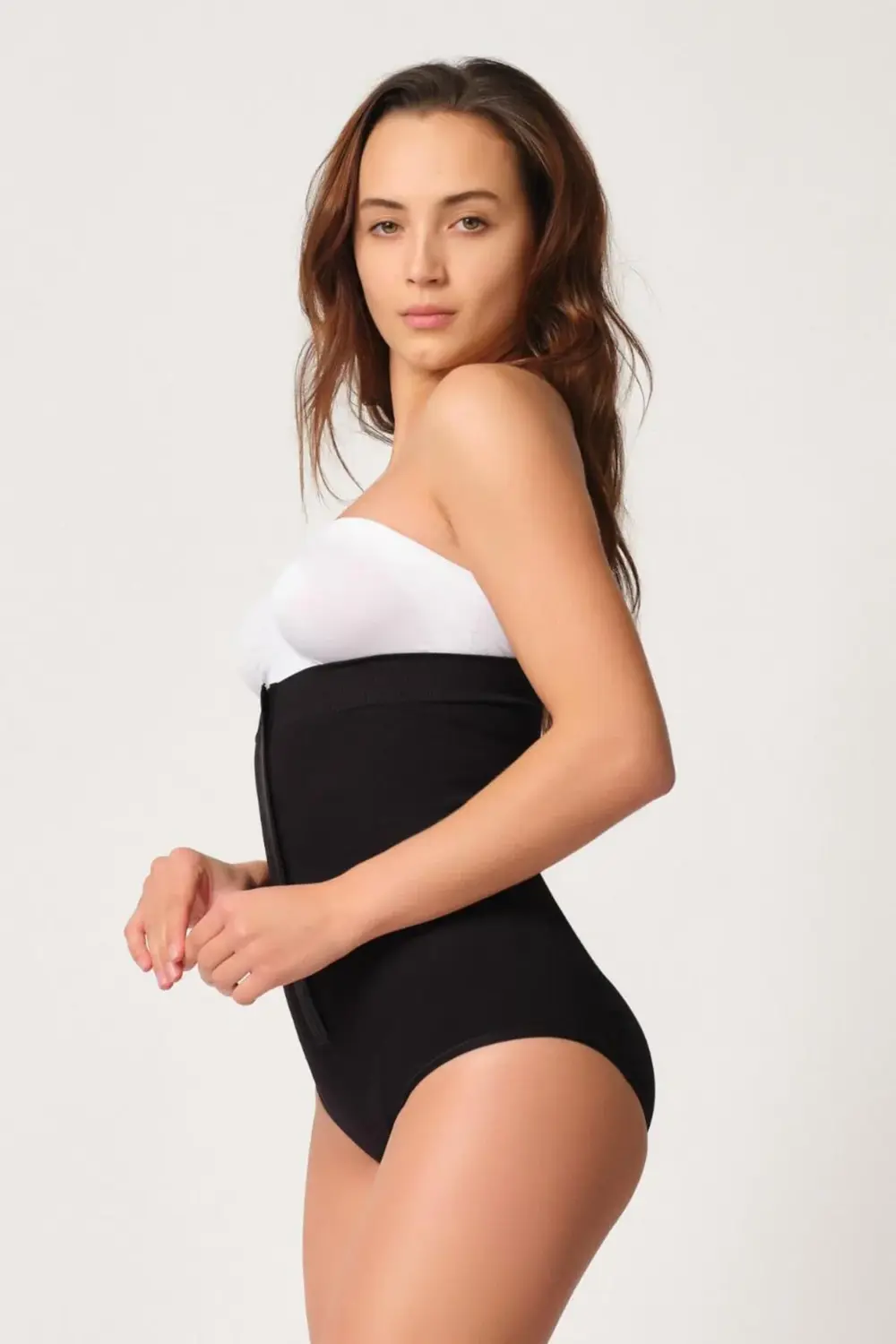 Siyah Mı Emay 2088 Önden Agraflı Slip Korse