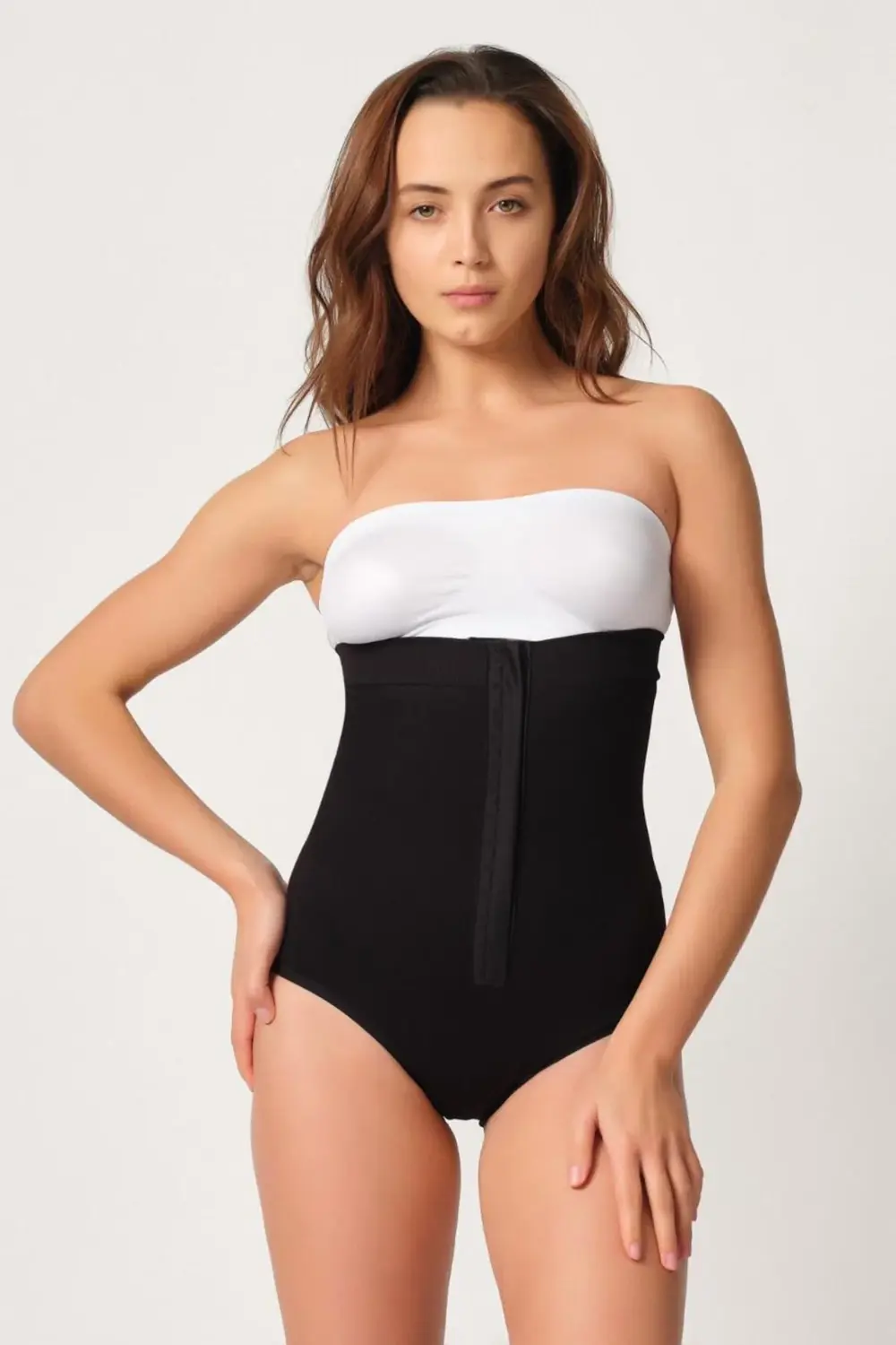 Siyah Mı Emay 2088 Önden Agraflı Slip Korse