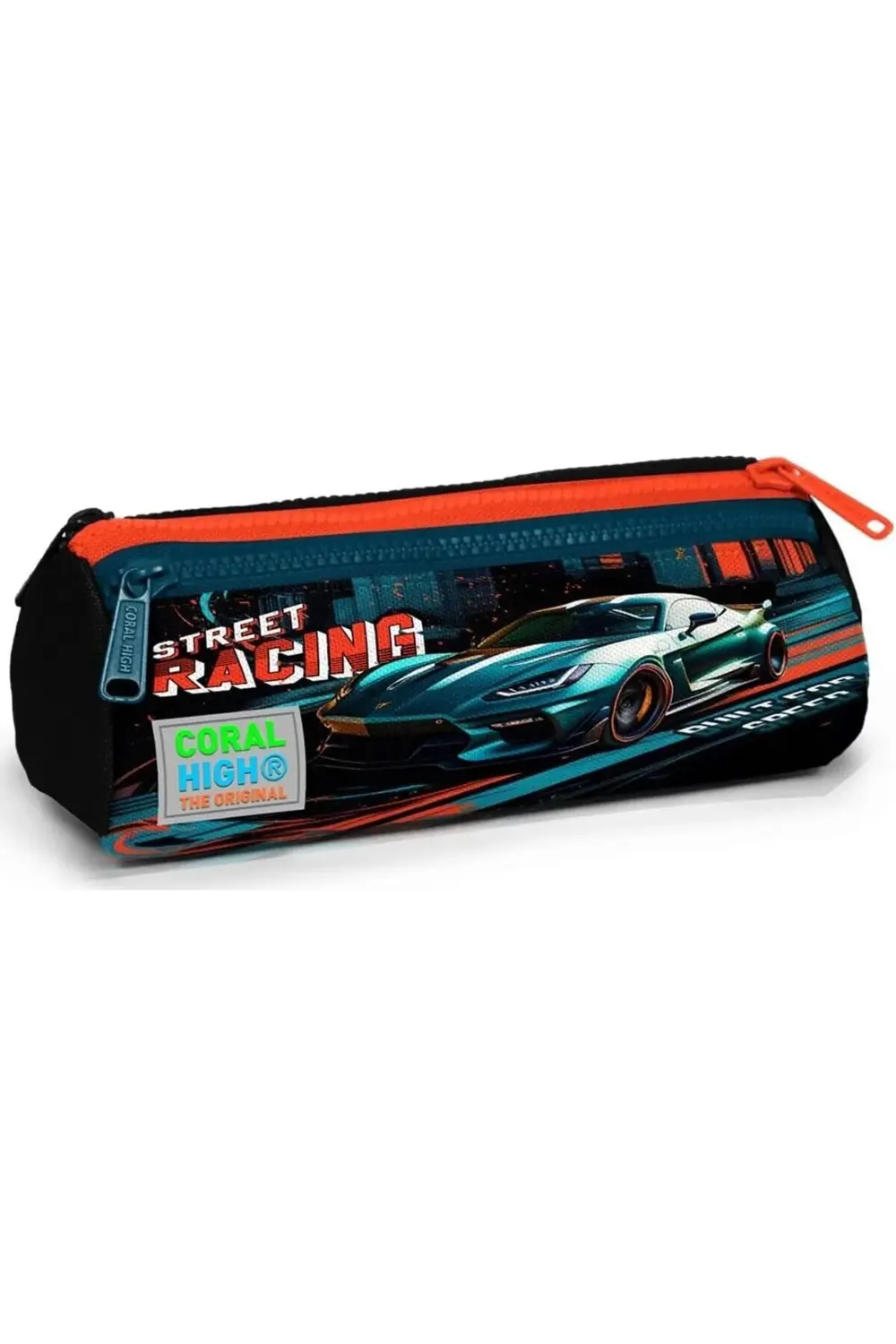 Siyah Nefti Yarış Arabası Üç Bölmeli Çantası - Erkek Çocuk 118522