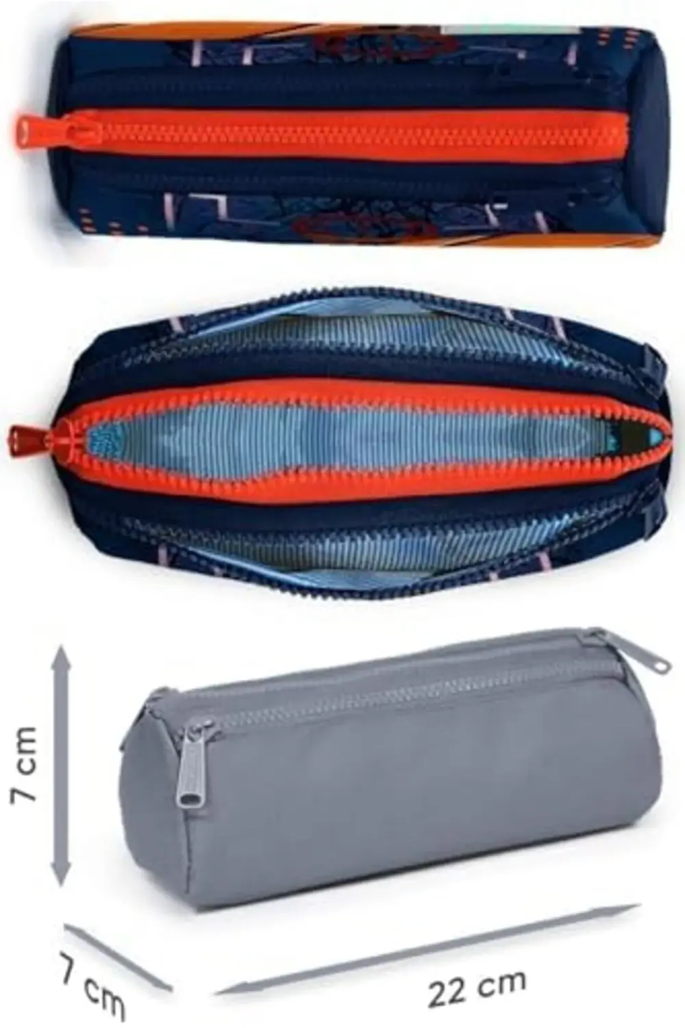 Siyah Nefti Yarış Arabası Üç Bölmeli Çantası - Erkek Çocuk 118522