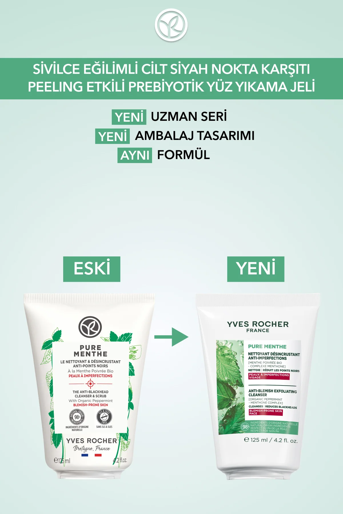 Siyah Nokta Karşıtı Peeling Etki Yüz Yıkama Jeli-Sivilce Eğilimli