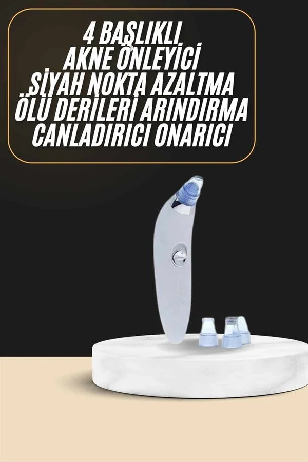 Siyah Nokta Temizleme Cihazı 4 Başlıklı Vakumlu Pilli Ölü Deri Arındırma Fiyatı, Yorumları ve Özellikleri
