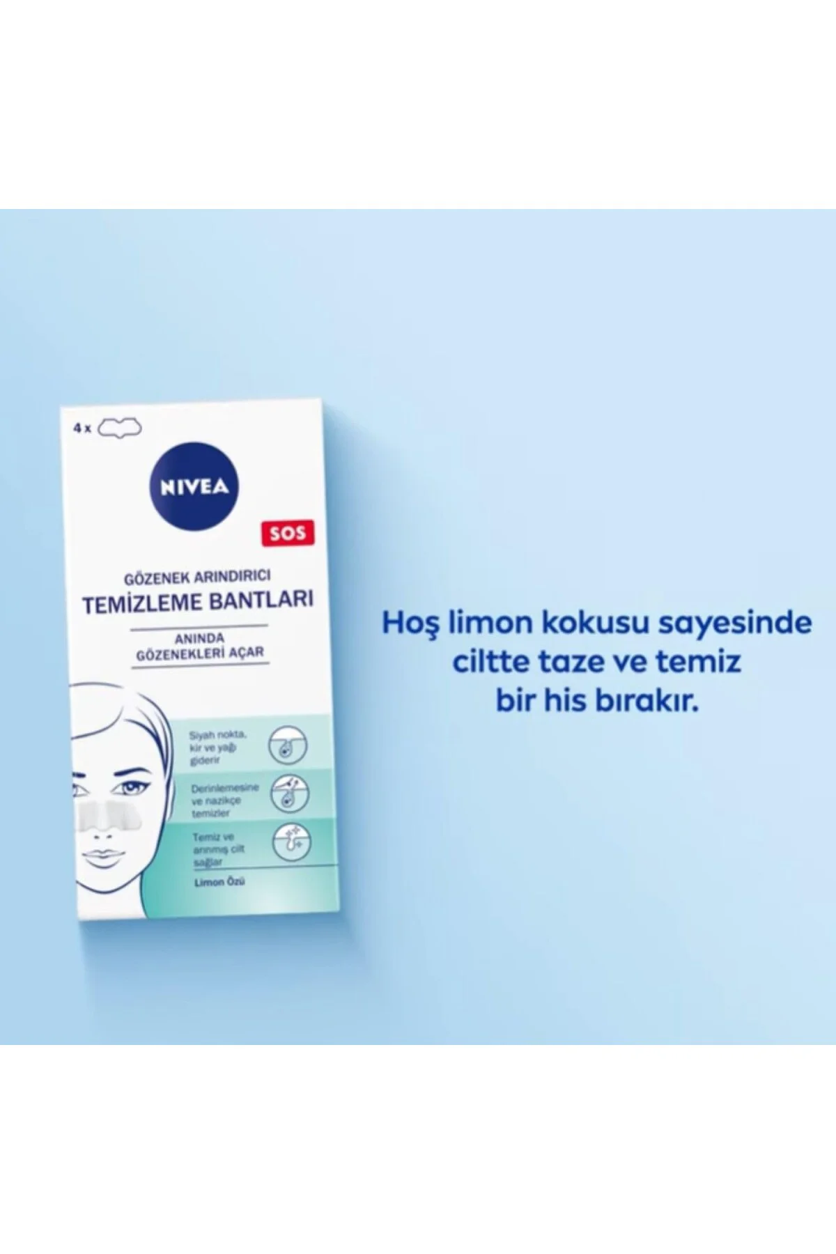 Siyah Nokta Temizleyici Burun T-Bant, Gözenek Arındırıcı, Derinle